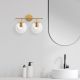 OPVIQ Zidna lampa Roe 10730, zlatna/providna - EP3009046