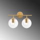 OPVIQ Zidna lampa Roe 10730, zlatna/providna - EP3009046