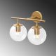OPVIQ Zidna lampa Roe 10730, zlatna/providna - EP3009046
