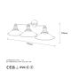 OPVIQ Zidna lampa Conical 12185, crna - EP3009055