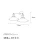 OPVIQ Zidna lampa Conical 12191, zlatna - EP3009064