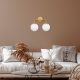OPVIQ Zidna lampa Horn 12210, bela/zlatna - EP3009082