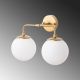 OPVIQ Zidna lampa Horn 12210, bela/zlatna - EP3009082