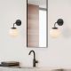 OPVIQ Zidna lampa Horn 12217, crna/bela - EP3009094