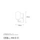 OPVIQ Zidna lampa Hania 13176, crna/bela - EP3009139