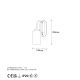 OPVIQ Zidna lampa Hemikilo 13161, crna/bela - EP3009145
