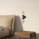 OPVIQ Zidna lampa Mahoni 13207, crna - EP3009154