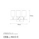 OPVIQ Zidna lampa Yensuk 13125, zlatna/bela - EP3009166