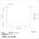 OPVIQ Visilica Faruk 13715, bela/crna - EP3009223