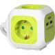 ORNO Produžni kabl sa 4 utičnice i 2xUSB 1.4m, belo/zelena - ORNOR-AE-13144(GS)-L