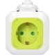 ORNO Produžni kabl sa 4 utičnice i 2xUSB 1.4m, belo/zelena - ORNOR-AE-13144(GS)-L