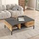 HANAH HOME Klub sto Rl2-Aa, braon/antracit - 956LCS1236