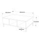 HANAH HOME Klub sto Rl2-Aa, braon/antracit - 956LCS1236