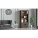 HANAH HOME Polica za knjige Vo4-Ba, braon/crna - 956LCS1401