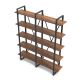 HANAH HOME Polica za knjige Mn05-Ba, braon/crna - 956LCS1404