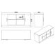 HANAH HOME Komoda za dnevnu sobu Vo6-Ba - EP2799664