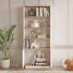 HANAH HOME Polica za knjige Fr16-Aw, bela/krem - 956LCS1538
