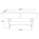 HANAH HOME Komoda Ml24-A, braon - 956LCS1540