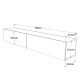 HANAH HOME TV komoda Fr11-A, siva/braon - 956LCS1612