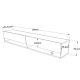 HANAH HOME TV komoda Fr9-Aa, siva/braon - 956LCS1615