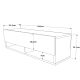 HANAH HOME TV komoda Fr13-A, krem - 956LCS1617