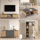 HANAH HOME Set nameštaja za dnevnu sobu RL6-AA, braon/antracit - 956LCS1671