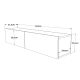 HANAH HOME TV komoda FR10-A, krem - 956LCS1673