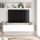 HANAH HOME TV komoda Fr10-Aw, bela/svetlobraon - 956LCS1675