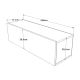 HANAH HOME TV komoda Fr12-Aw, bela/svetlobraon - 956LCS1681