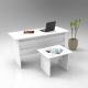 HANAH HOME Set radni sto i pomoćni stočić Vo8-W, bela - 956LCS2103