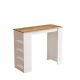 HANAH HOME Barski sto ST1-Aw, bela/braon - 956LCS2205
