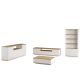 HANAH HOME Set nameštaja za dnevnu sobu FR19-AV, bela/braon - 956LCS2528