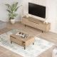 HANAH HOME Set nameštaja za dnevnu sobu ON19-S, svetlobraon - EP3057590