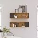 HANAH HOME Zidna polica Vg18-A, braon - 956LCS2711