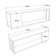 HANAH HOME Zidna polica Vg18-A, braon - 956LCS2711