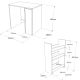 HANAH HOME Ormar za kupatilo Sa1-Wk, bela/krem - 956LCS2902