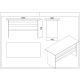 HANAH HOME Set kancelarijskog nameštaja Vo17-Ba, braon - EP3057593
