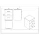 HANAH HOME Set kancelarijskog nameštaja Vo17-Ba, braon - EP3057593