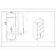 HANAH HOME Set kancelarijskog nameštaja Vo17-Ba, braon - EP3057593
