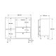 HANAH HOME Kuhinjska komoda RE1-W, bela - EP3057599