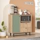 HANAH HOME Kuhinjska komoda RE1-SY, braon/zelena - EP3057605