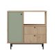 HANAH HOME Kuhinjska komoda RE1-SY, braon/zelena - EP3057605