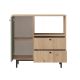 HANAH HOME Kuhinjska komoda RE1-SY, braon/zelena - EP3057605