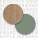 HANAH HOME Kuhinjska komoda RE1-SY, braon/zelena - EP3057605