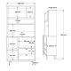 HANAH HOME Kuhinjska komoda RE4-SY, braon/zelena - EP3057611