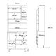 HANAH HOME Kuhinjska komoda RE6-SY, braon/zelena - EP3057617