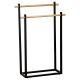 TENDANCE Dvostruki držač peškira 53x20x82cm, bambus/crna - 96164237-1