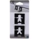 TENDANCE Set kukica za fioku 2/1, crna - 9688108