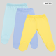 Mafimi Pamučne Pantalonice sa stopicom set od 3 - aqva, plava, žuta - P-1248