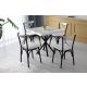 HANAH HOME Trpezarijski sto Safir 1461, crna/bela - 974NMB1159